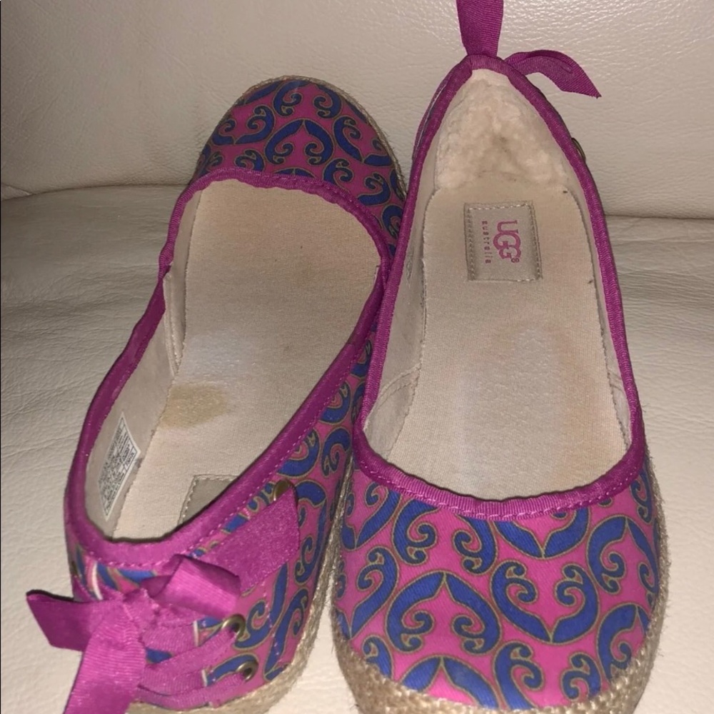 UGG Indah Marrakech Raspberry & Blue Skimmers-8 - Picture 4 of 5